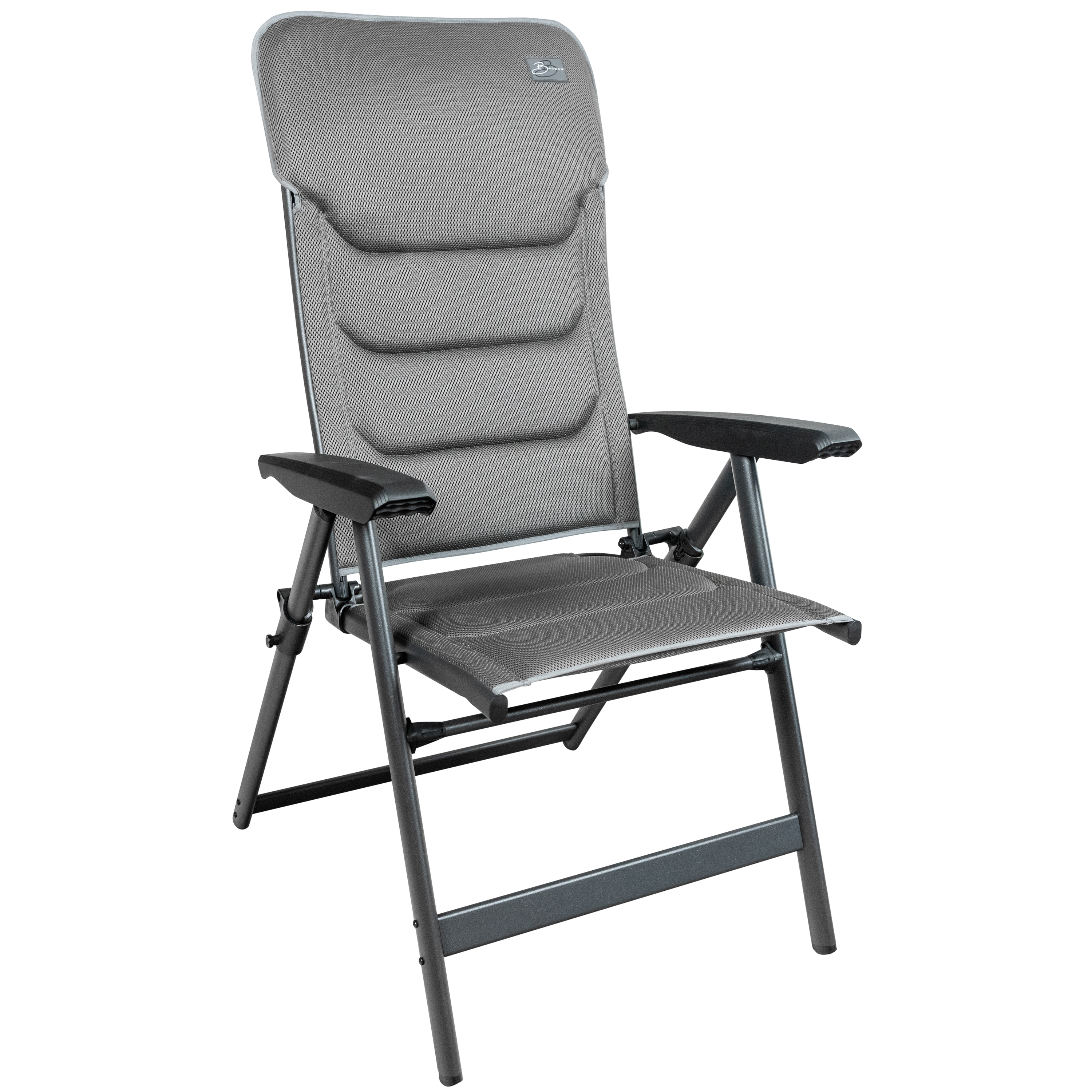 Bardani Vermillion 3D Comfort campingstoel platina grey 