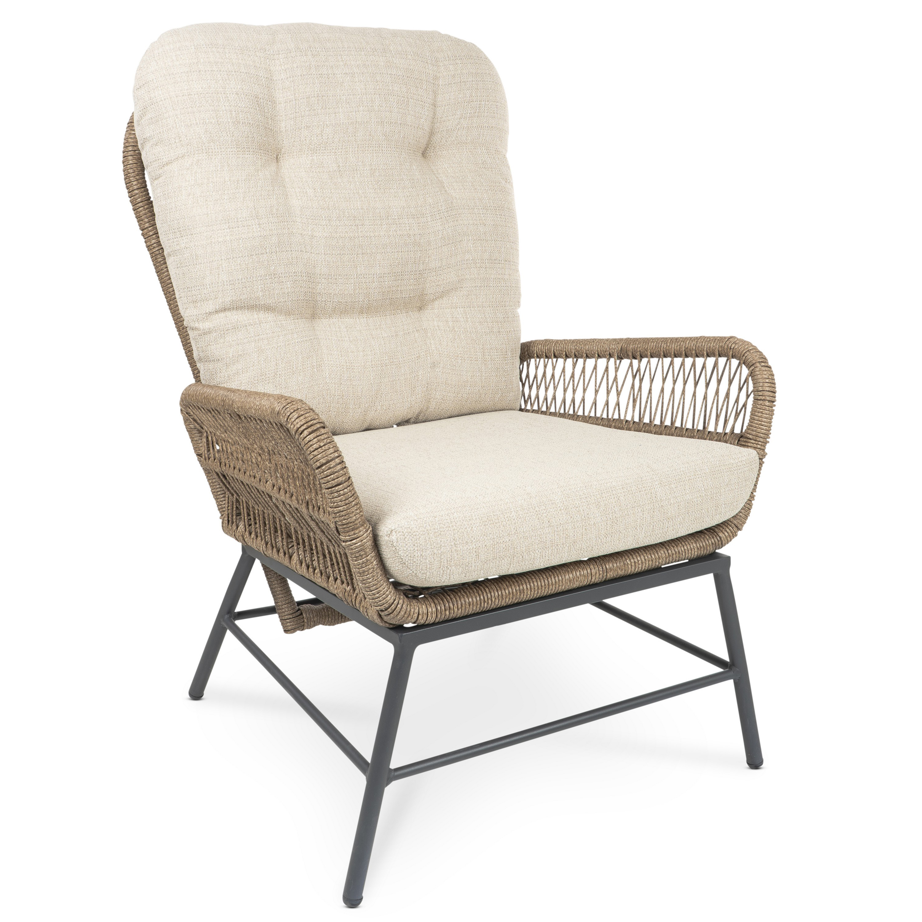 Bardani Kingston verstelbare loungestoel beige 